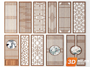 Folding screen Skp Files 